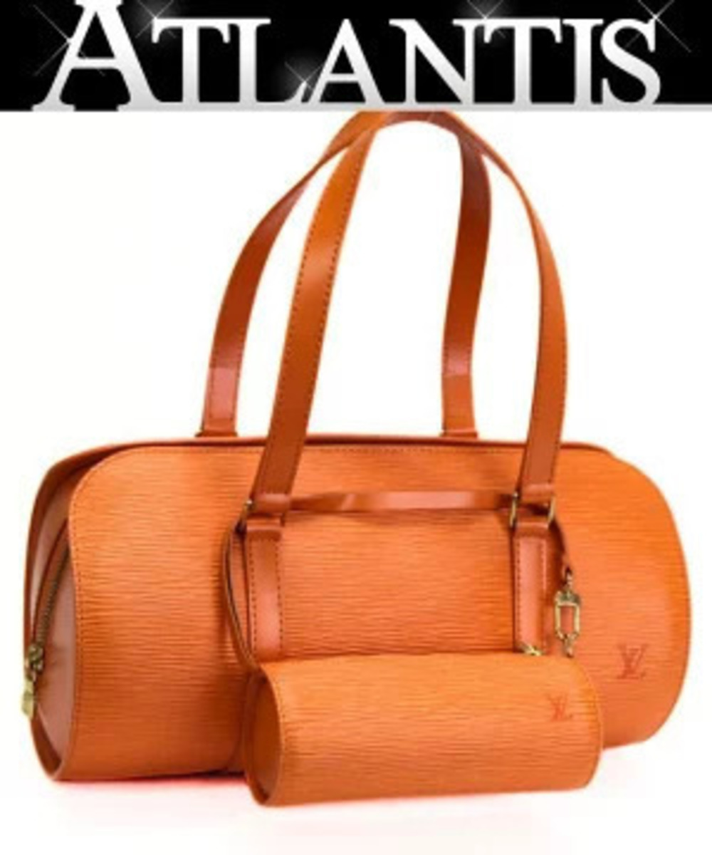 Louis Vuitton Soufflot Shoulder Bag Epi Leather Mandarin Orange